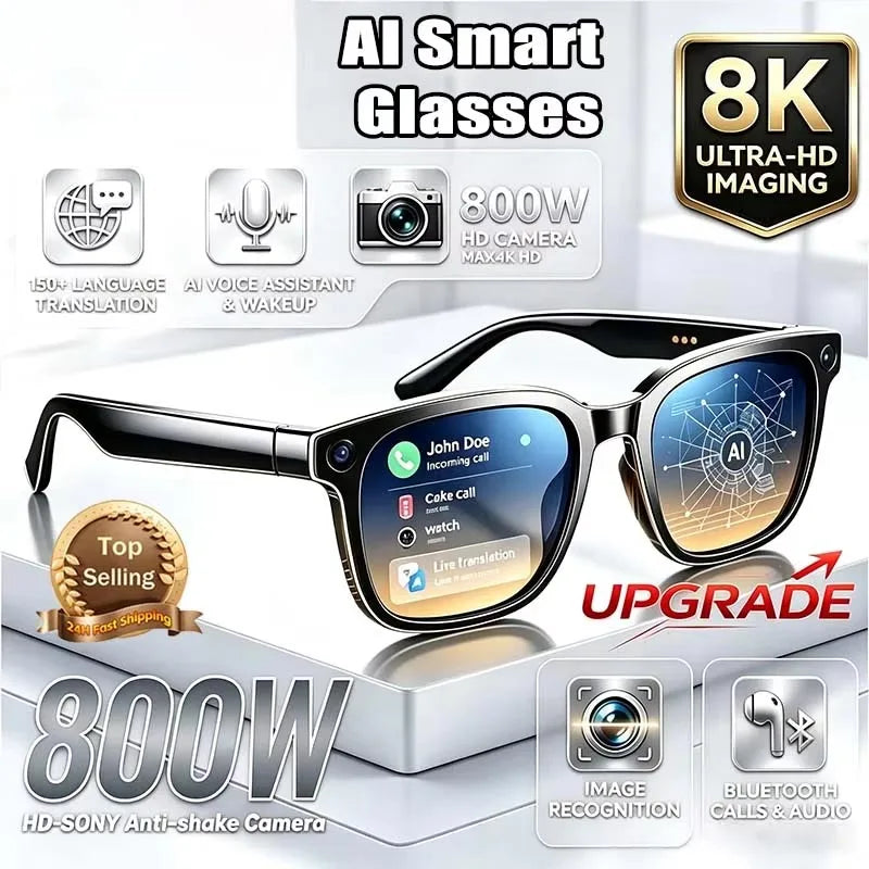 AI Smart Camera Sunglasses With Bluetooth Calling
