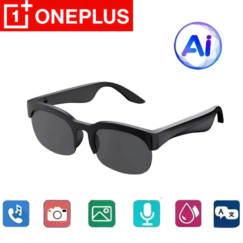 Black Color Smart Bluetooth Audio Glasses – Calls, Music & Voice Control