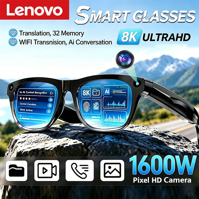AI Smart Camera Glasses 8K – Bluetooth Audio & Calls