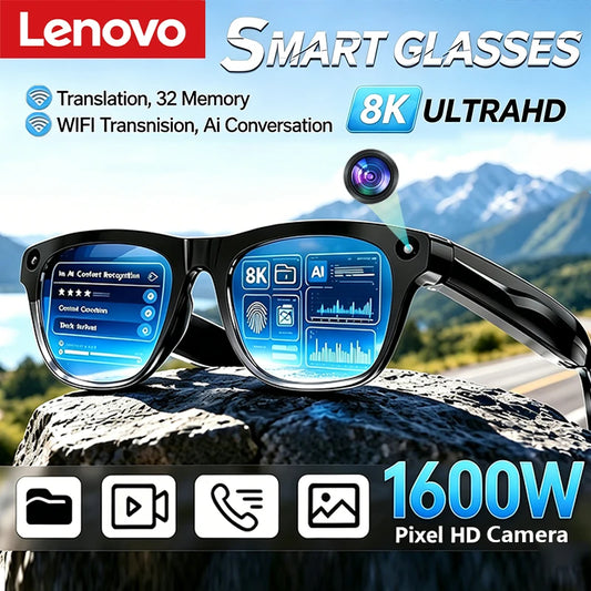 AI Smart Camera Glasses 8K – Bluetooth Audio & Calls