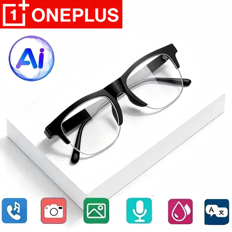 Transparent Color Smart Bluetooth Audio Glasses – Calls, Music & Voice Control